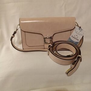 Travistar Women's Lite Pink Crossbody Bag Silver Hardware NWT